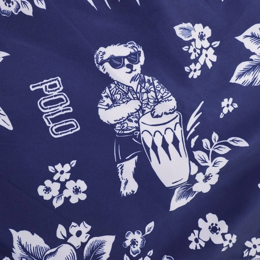 NEW Polo Ralph Lauren Polo Bear Swim Trunks Navy Blue Men 3XB Mesh Liner Shorts